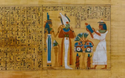 Arte en papiro del Antiguo Egipto